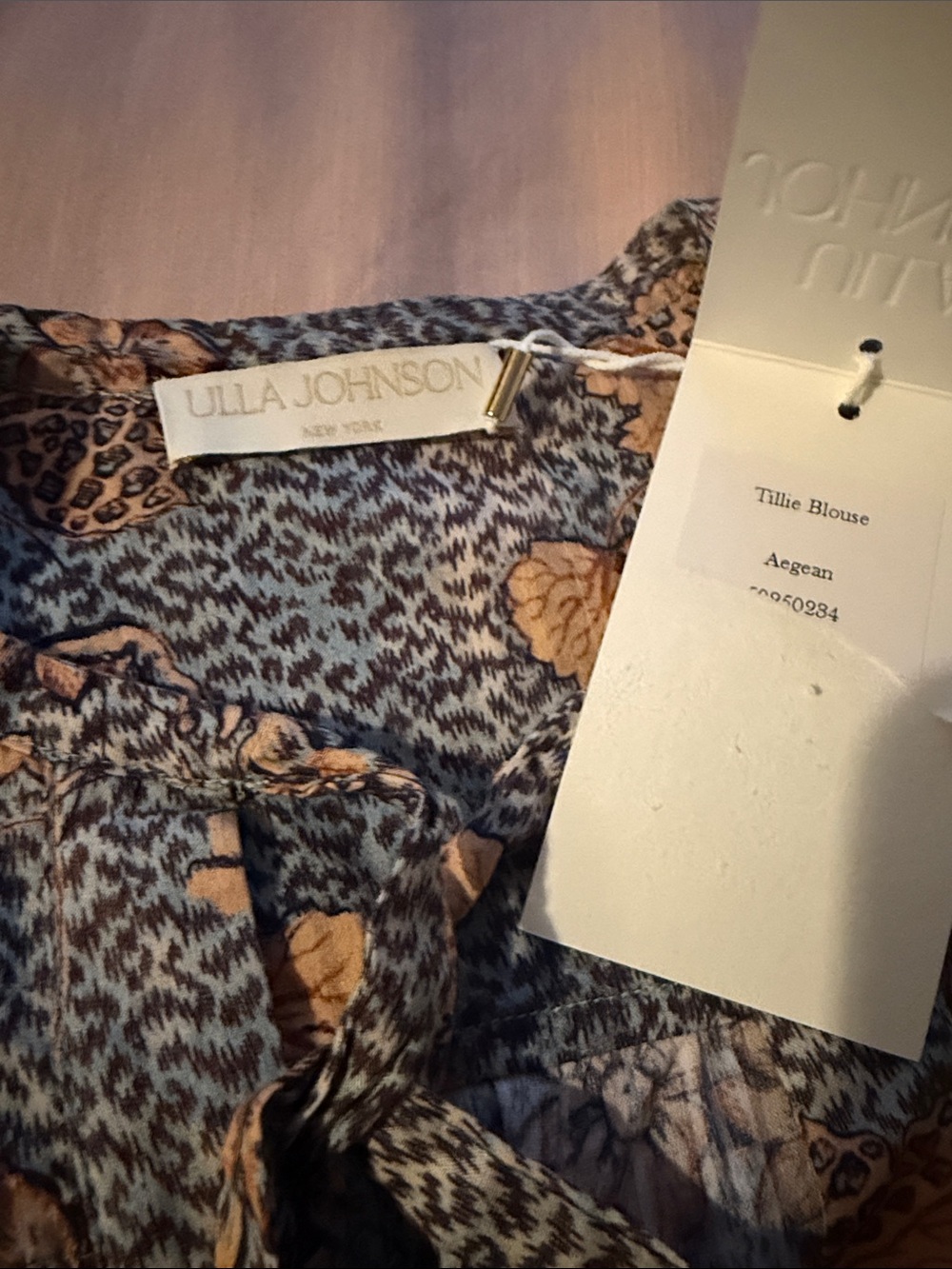 Ulla Johnson Tillie Aegean Blouse - Picture 3 of 6